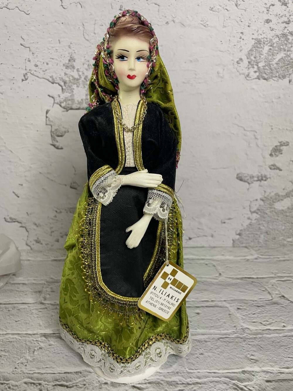 N. Iliakis Vintage Greek Traditional Folk Costume Doll